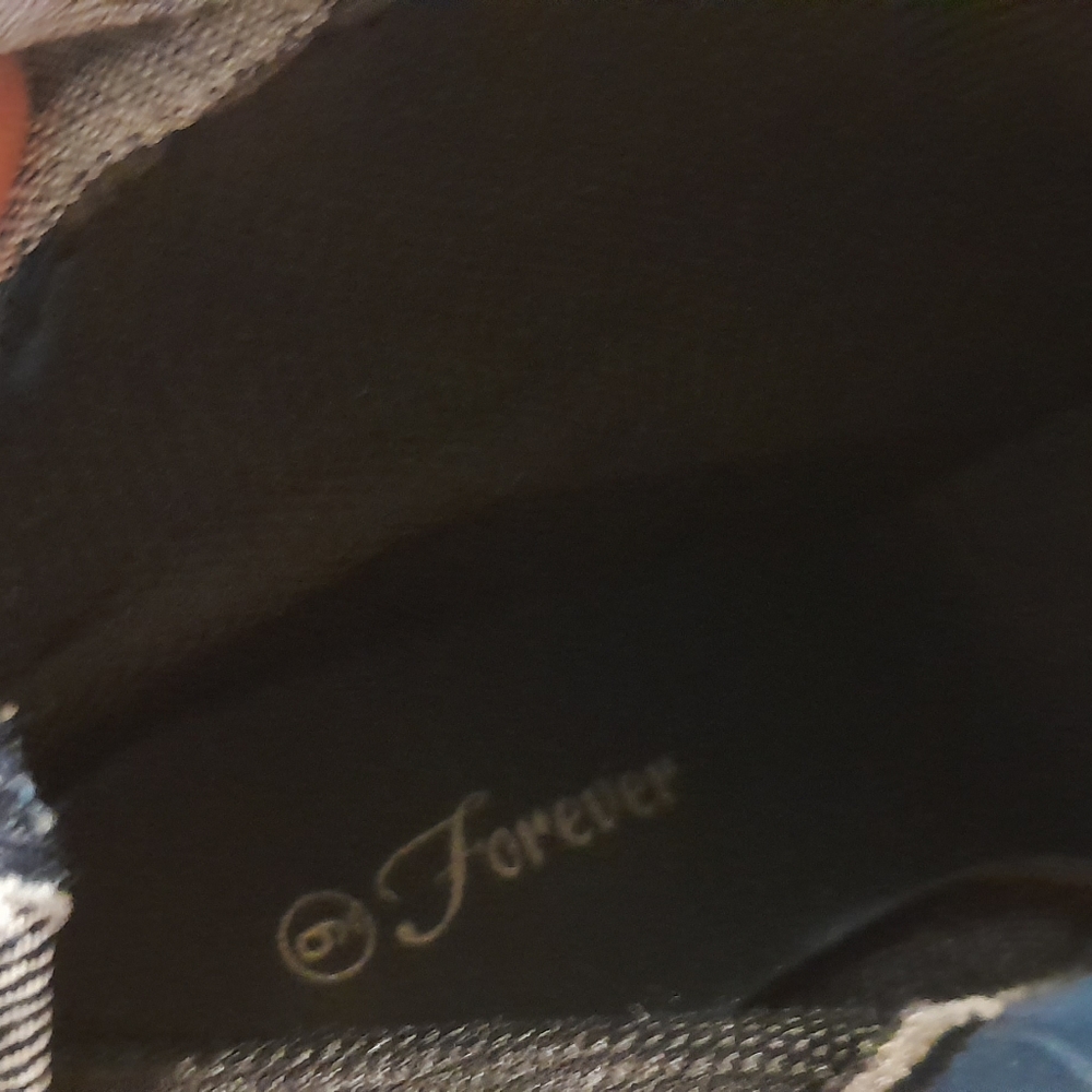 Forever 🧚♀️ Denim Boots Blue high heel 9 - Picture 11 of 11